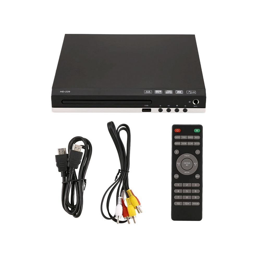 Hd 1080P Cd/Evd/Vcd Dvd Player Outputs Home Digital Media Player With Usb And Microphone Uk Plug 6032823052267