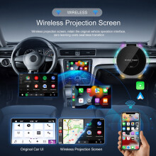 2 in 1 Wireless CarPlay Dongle Wired to Wireless Android Auto Box for Car Radio Has Built-in Wired CarPlay Android Auto