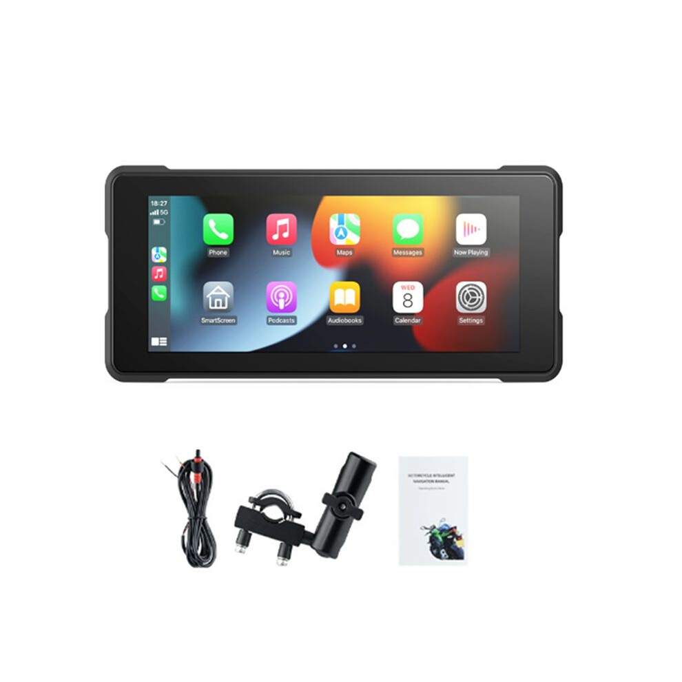 Motorcycle 6.86 Inch Portable Screen Gps Navigation Ip68 Waterproof Wireless Carplay Android Auto Mp5 Player 6033875152233