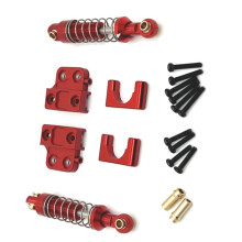 Fijación de Resorte de Eje Trasero de Aluminio DIY RC Car Truck RC Car Accesorios para MN 1/12 MN82 LC79 MN78 Rojo