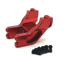Ensemble de Fixations de Queue de Mise à Niveau de Voiture RC pour MJX 1/14 14209 14210 Pièces de Mise à Niveau de Voiture RC Rouge