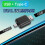 2-in-1 Wireless Carplay Android Auto Adapter  AI Box Dongle Support USB&Type-C Wired to Wireless Adapter 4