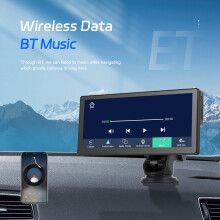 8.9inch 4K Adjustable Dash Cam Wireless Carplay Android Auto Car DVR GPS FM AUX Video Recorder Monitor