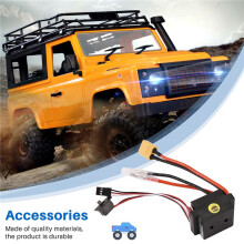 RC Hobby 60A ESC Geborstelde Motorsnelheidsregelaar met 2A BEC Hoogspanning 6-12V Borstel ESC voor RC Schip en RC Auto ESC,A