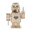 Programmable Dual Intelligent Programmable Welcome Robot Kit - DIY Science Experiment for Youth, STEAM Education Model 6