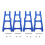 Forcellone Anteriore Posteriore per RC 1/10 per  SLASH 4x4 Blu 1