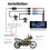7 Inch Motorcycle Wireless Carplay & Android Auto Front Rear Camera Dual  DVR GPS Navigation Display Screen B 5
