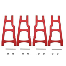 Forcellone Anteriore Posteriore per RC 1/10 per SLASH 4x4 Rosso
