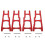Forcellone Anteriore Posteriore per RC 1/10 per  SLASH 4x4 Rosso 1
