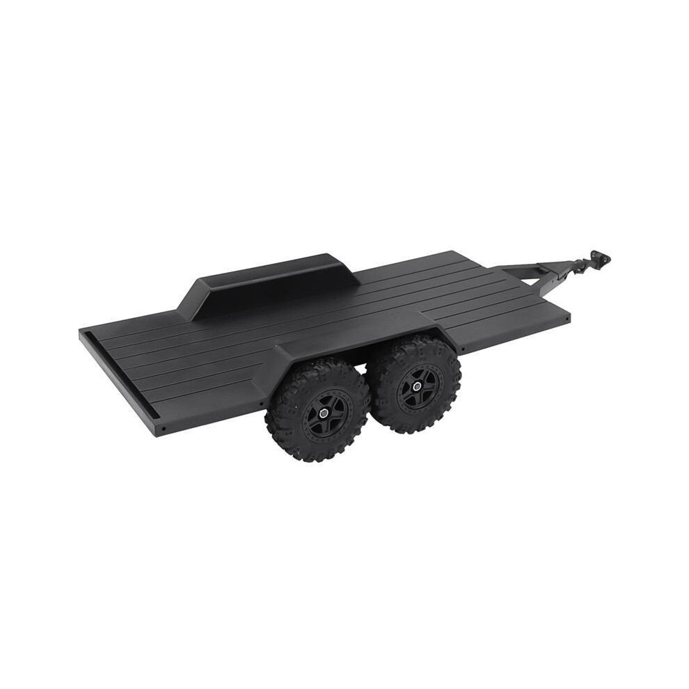 Tauoh Rc Crawler Utility Trailer With Hitch For 1/18 Rc Crawler Car Trx4m Upgrade Parts