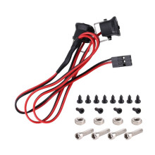 Repuestos de Luces LED Delanteras Delanteras para Crawler RC 1/10 para Axial SCX10 90046 TRX4 TRX6 Redcat Gen8 2LED Luz Amarilla