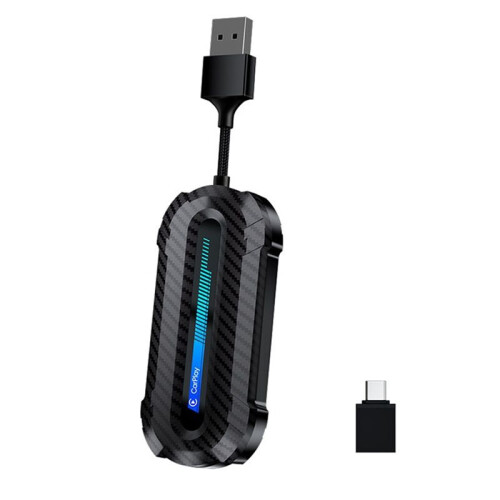 2 in 1 USB Type C Wireless Carplay Android Auto Wireless Car Adapter Convert Wired Android Auto to Wireless Carplay