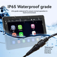 Câmera de Painel de Motocicleta de 7 Polegadas DVR GPS de Carro Navegador Tela IPS de Alta Definição Dual Carplay MP5 Player de Carro