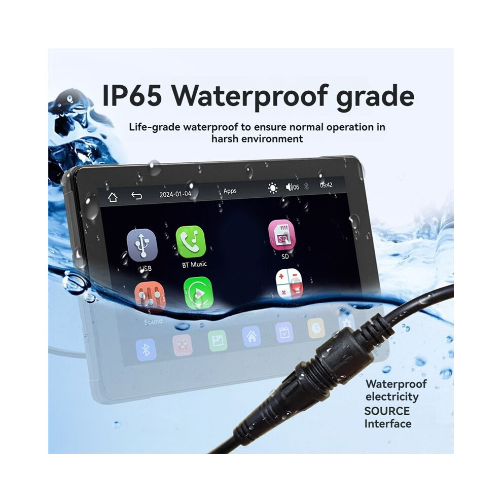 7 Inch Motorcycle Dash Camera Dvr Car Gps Navigator High-Definition Ips Screen Dual Carplay Car Mp5 Player 6033646999968