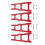 Forcellone Anteriore Posteriore per RC 1/10 per  SLASH 4x4 Rosso 6