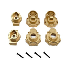 Copa de Eje Trasero de Latón Mejorada para Coche RC para 1/10 TRX4 HUANGBO 1/10 R1001 R1002 R1003 Piezas de Juguete para Coche RC