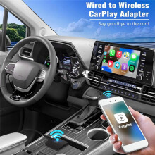Car Ai Box 2-in-1 Wireless Carplay Android Auto Adapter Car Ai Box Car Wired CarPlay to Wireless CarPlay