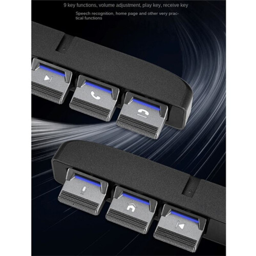 Wireless Multimedia Remote Control 7 Keys LED Car Controller Volume Adjuster Answer for Multimedia Navigation Player 2