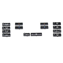 14Pcs Car Climate Control Air Conditioning Button Covers for X5 E53 1999-2006 E39 1996-2002 64116915812