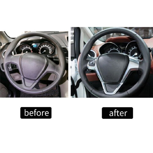 Car Cruise Control Button Panel Steering Wheel Frame Accessories for  Fiesta Mk7 Mk8 St Ecosport 2013-2014 2