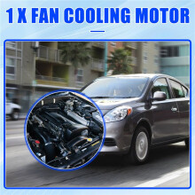 Radiator Fan Cooling Motor 21487-1KA0E, 21487-1KA0B, 21487-1KA0A for Versa 2012-2019 Versa Note 2014-2019