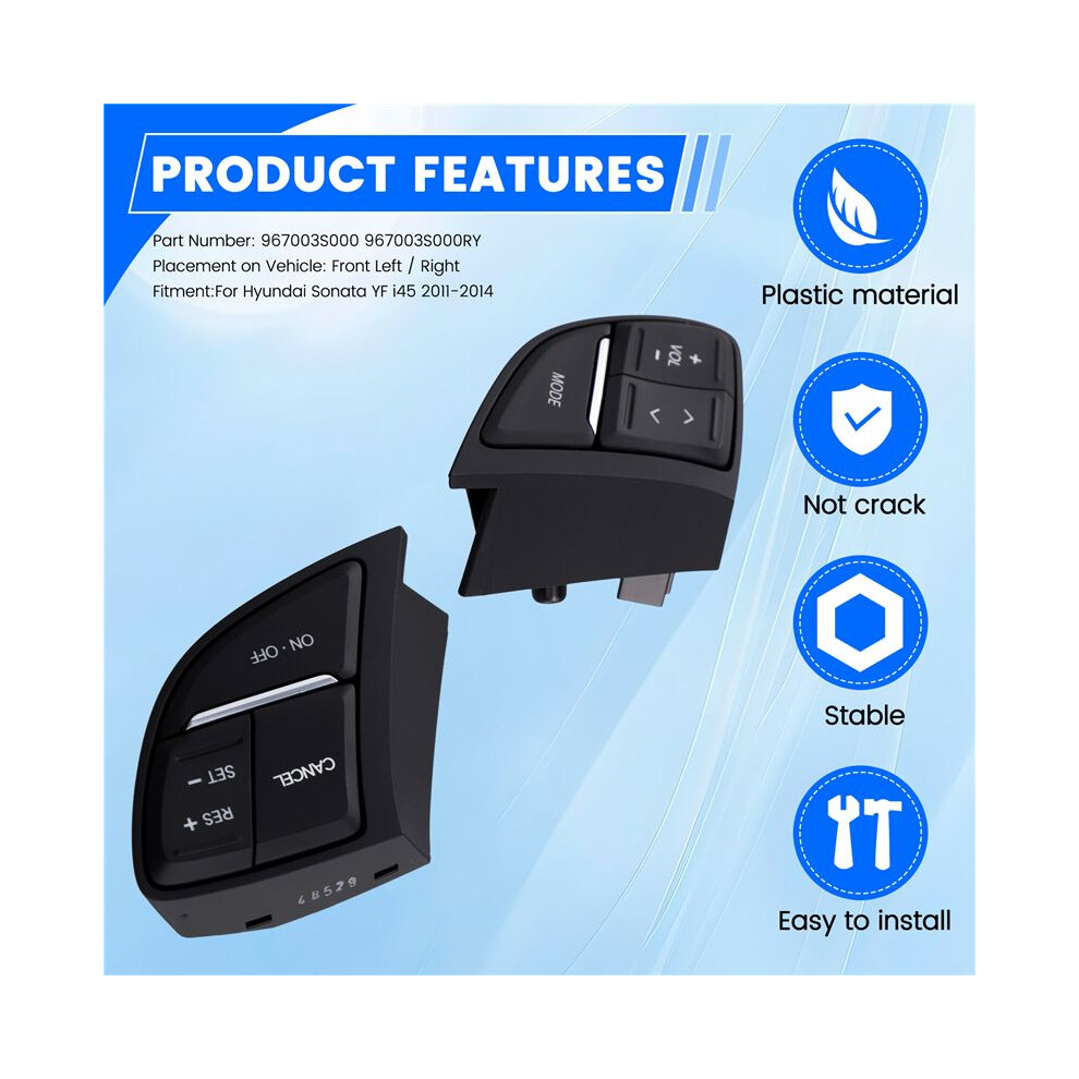 967003S000 Multi-Function Steering Wheel Cruise Control For Sonata Yf I45 2011-2014 6031977053083