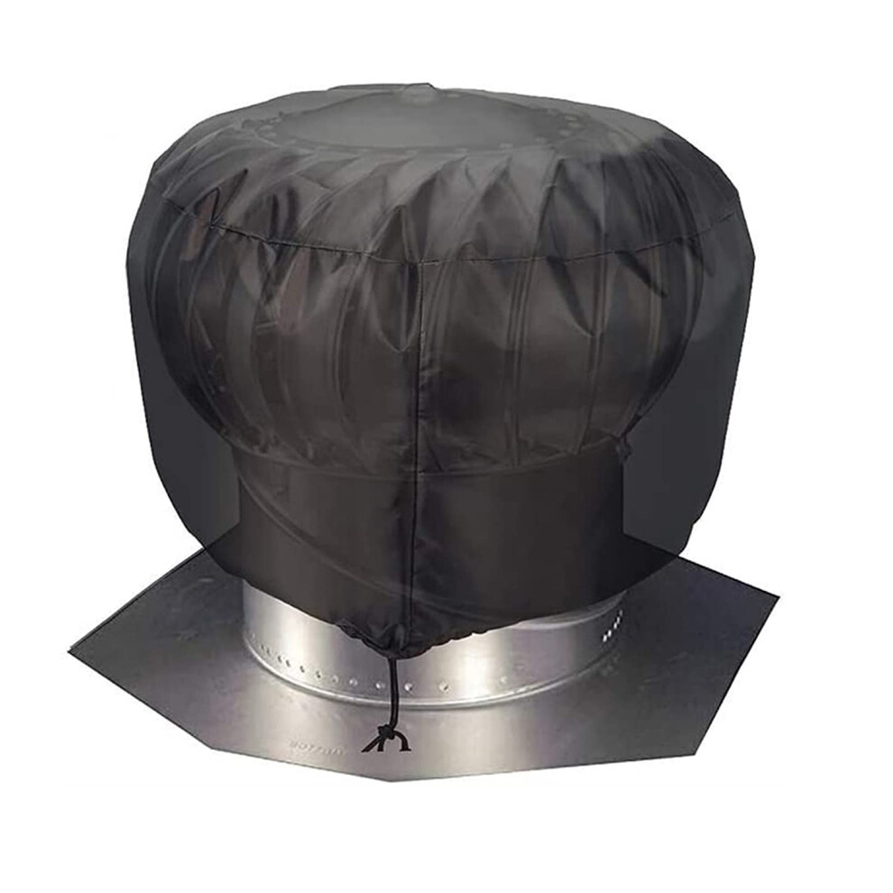 Waterproof Roof Vent Cover 20X20 Heavy Duty Turbine Ventilator Protector With Adjustable Drawstring 9092120874785