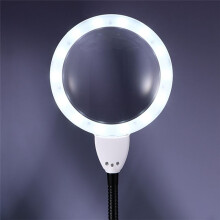 10x HD Desktop Magnifying Glass Portable Illuminated Backlit Magnifying Glasses for Book Reading Repair Maintenance US