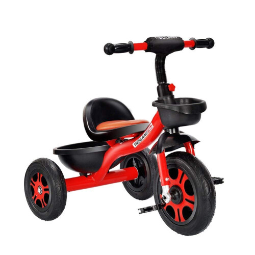 Kids Tricycle for Ages 16 with Triangular Safety Frame and Foldable Lightweight Design – Red