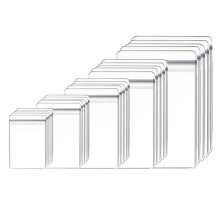 160 Pack PVC Clear Jewelry Anti Oxidation Zipper Bag Antitarnish Plastic Bags for Packaging Jewelry Rings Earrings