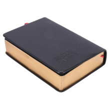 3X Thick Paper Notebook Notepad PU+Paper Bible Diary Book Journals Agenda Planner School Office Supplies Black+Gold