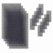 Fogli di Tela A Maglie di Plastica Nera, Cuscinetti Modellanti per il Fondo Della Borsa, Modello per La Realizzazione di Borse, Filati Acrilici,