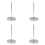 4X Fourchette de Documents en Acier Inoxydable Stand pour Recueillir Les Documents 1