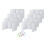 8 Pack Desk Dividers for Students, Waterproof Plastic Study Carrel Divider, Easy to Clean Privacy Classroom Shield White 2