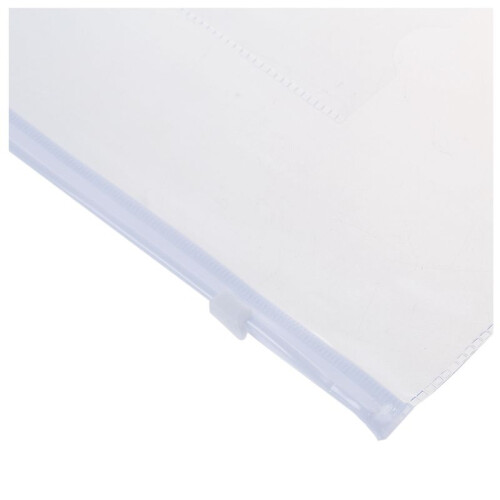 White Clear Size A5 Paper Slider Zip Closure Folders Files Bags 200 Pcs 1