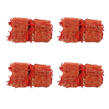 400Pc 7X9cm Rose Organza Drawstring Gift Jewelry Bags Pouches Wedding Xmas Party Gifts Bags Red