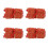 400 St 7X9cm Rose Organza Dragsko Present Smycken Väskor PåSar Bröllop Julfest Presentväskor Röda 1