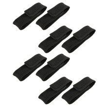 8Pcs 13cm Black Nylon Holster Holder Belt Pouch Case Bag for LED Flashlight Torch