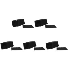 50Pcs Canvas Zipper Pouch Bags Canvas Makeup Bags Pencil Case Blank DIY  Bags for Travel DIY  School, Black