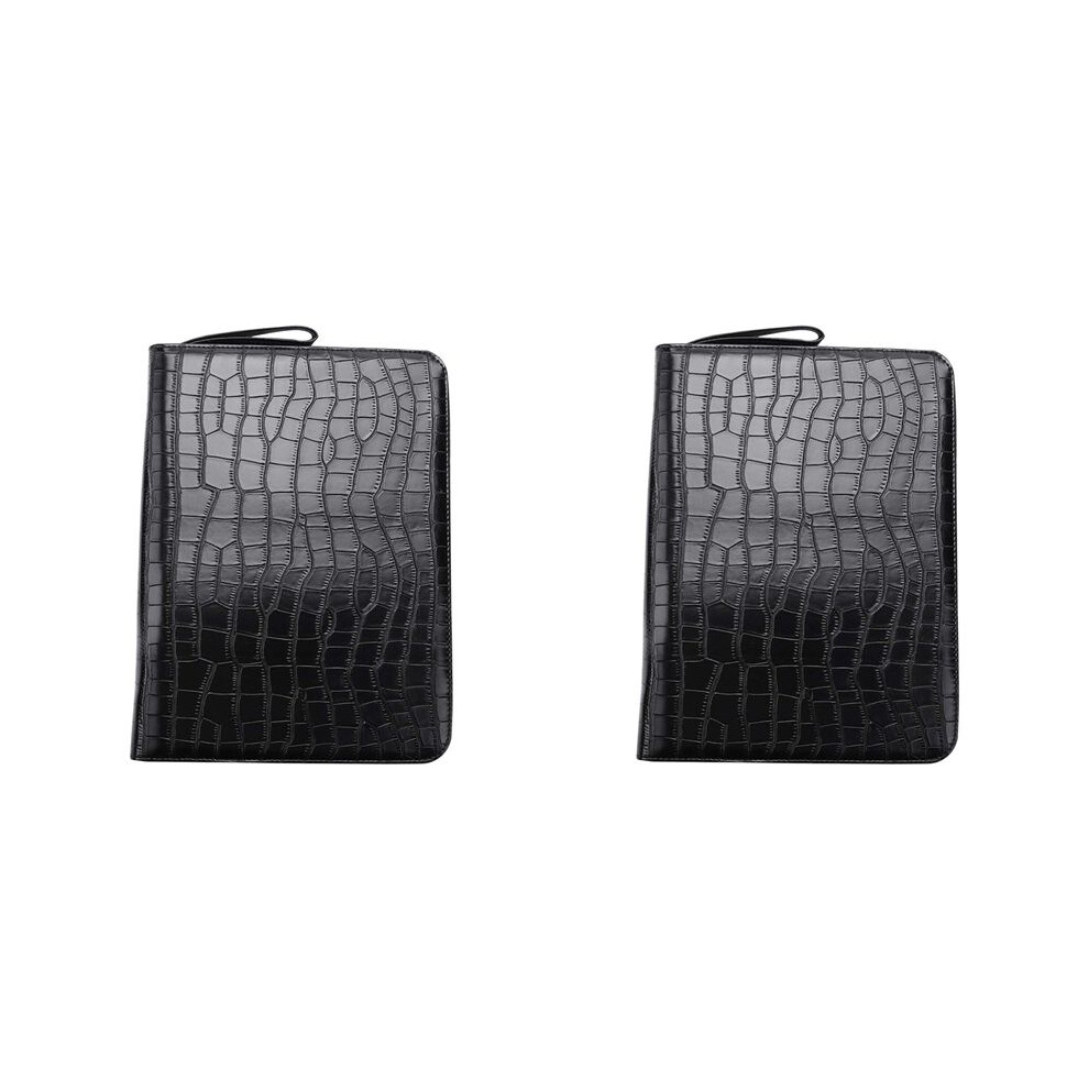 Photos - Other Office Equipment 2X Large Capacity Fountain Pen Case PU Leather Black Color 48 Slots Pen Pouch Bag Pencil Bag