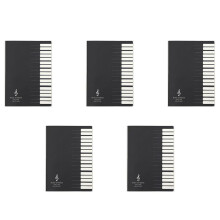 5X Fem Rader Musiknoter Notebook Musikfliken Staff Stave Notebook