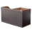 2Pcs PU Leather Multi-Function Desk Stationery Organizer Storage Box Pen/Pencil,Cell Phone(Brown-Flannel) 4
