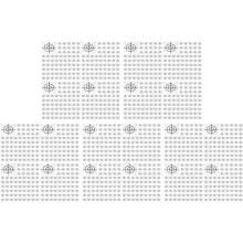 2000Pcs Prism Measurement Reflector Sheet Reflective Tape Target Total Station Tunnel Survey 40X40mm