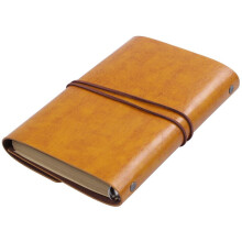2X Refillable Notebook Journals,A6 Leather Bound Travel Diary Art Drawing Sketchbook Journals to Write in for Women