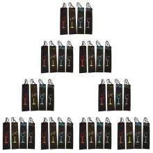 36Pièces Séries Papier Sacs à Vin Sac Cadeau Sacs à Vin Rouge Sacs à Bouteille Unique Fourre-Tout Vin Sac à Main Sac de Transport Sacs