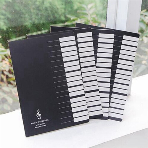 4X Five Lines Music Notes Notebook Music Tab Staff Stave Notebook 2