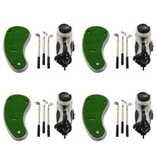 Golfpennor med GolfbaghåLlare, NyhetsgåVor med 12 Delar Aluminiumpenna Kontorsbord Golfbag PennhåLlare