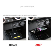 3X for 2022 11Th Center Console ABS Storage Box Armrest Box Organizer Tray