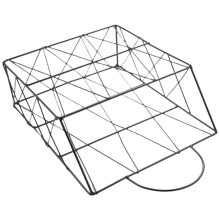 2X Magazine Holder Hanging Wall Mounted Periodical Book Document File Organizer Basket Metal Shelf Storage Stand-Black
