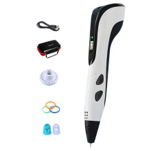 3D Printing Pen for Kids with Travel Case and Filament Drawing & Educational Art Tool for Children'S Projects White
